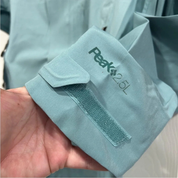 REI Women’s S Small Talusphere Rain Jacket Cool Aqua Light Teal NWT - Picture 6 of 9